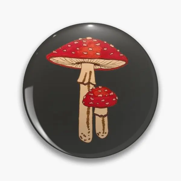

Fly Agaric настраиваемая мягкая булавка для пуговиц мультяшная шляпа забавная модная Милая Металлическая Булавка для одежды заколка для лацкан...