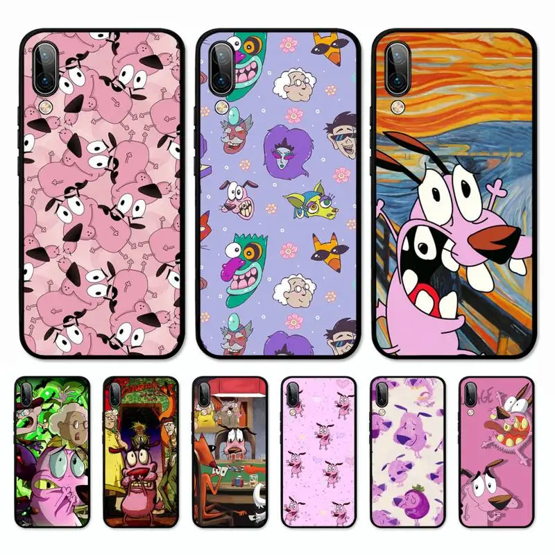 

Dog-Courage-The-Cowardly Phone Case for Vivo Y91C Y11 17 19 17 67 81 Oppo A9 2020 Realme c3
