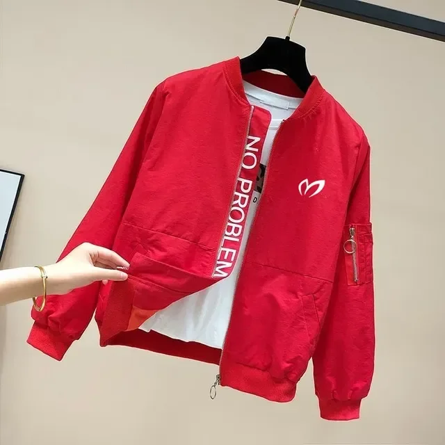 

Женская куртка для гольфа куртка на молнии Женская ветровка корейская мода новинка 2023 Женское пальто ветровка