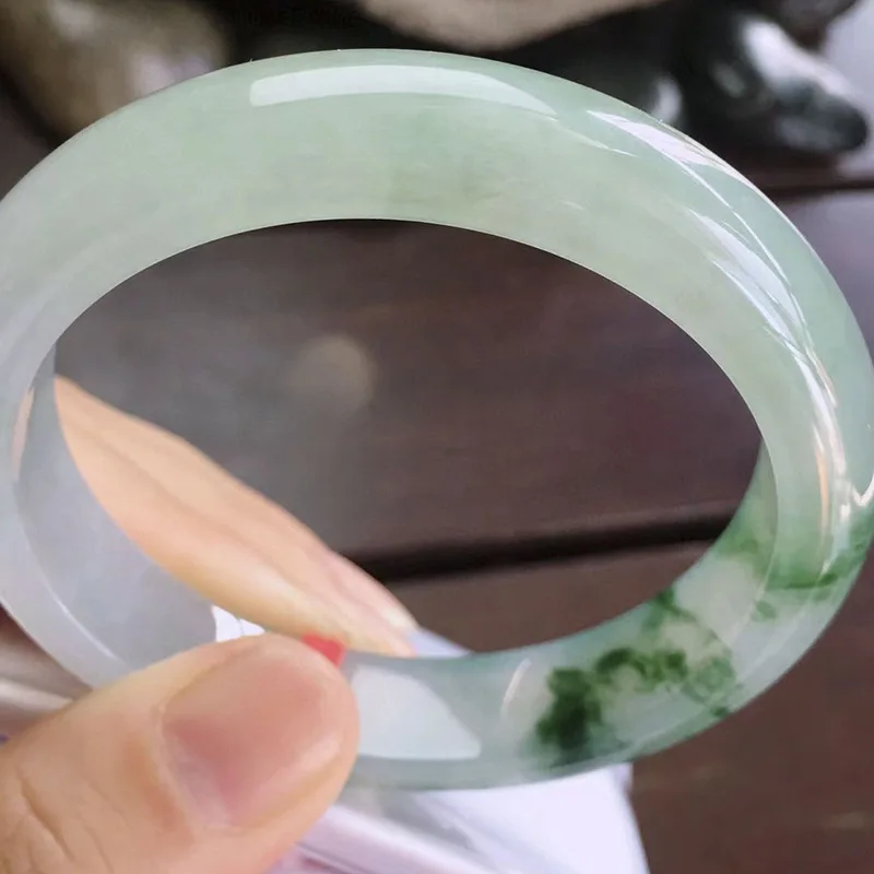 Оптовая продажа с завода Нефритовый Браслет из Мьянмы натуральным изумрудом