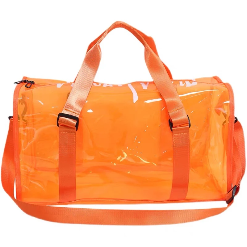 Waterproof Transparent PVC Travel Bag Luxury Designer Shoulder Bag For Women Men Large Capacity Tote Leisure Travel Handbags