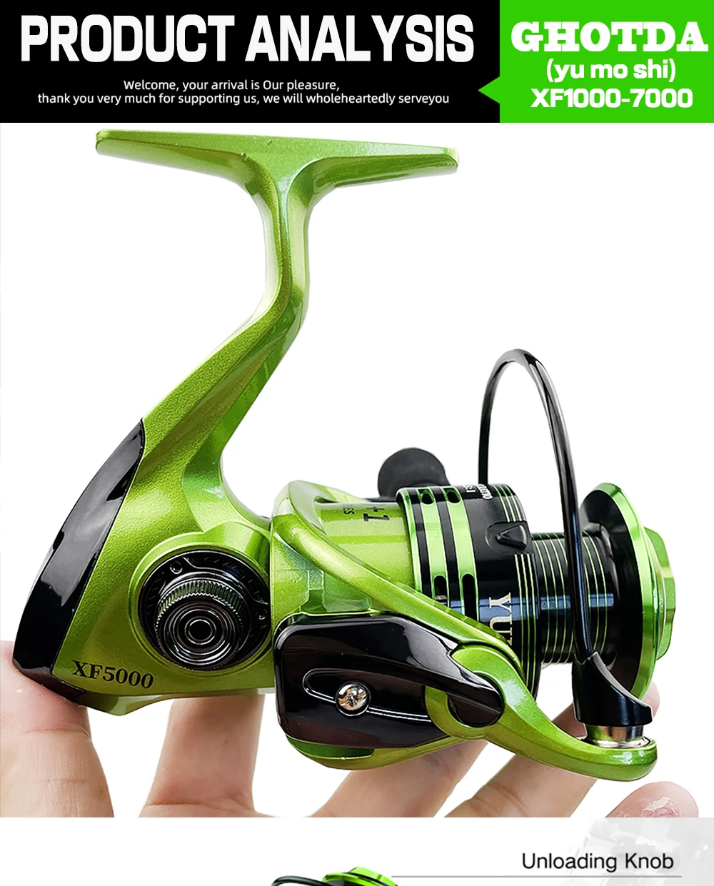 

Рыболовная катушка с металлической проволокой, зеленая и черная