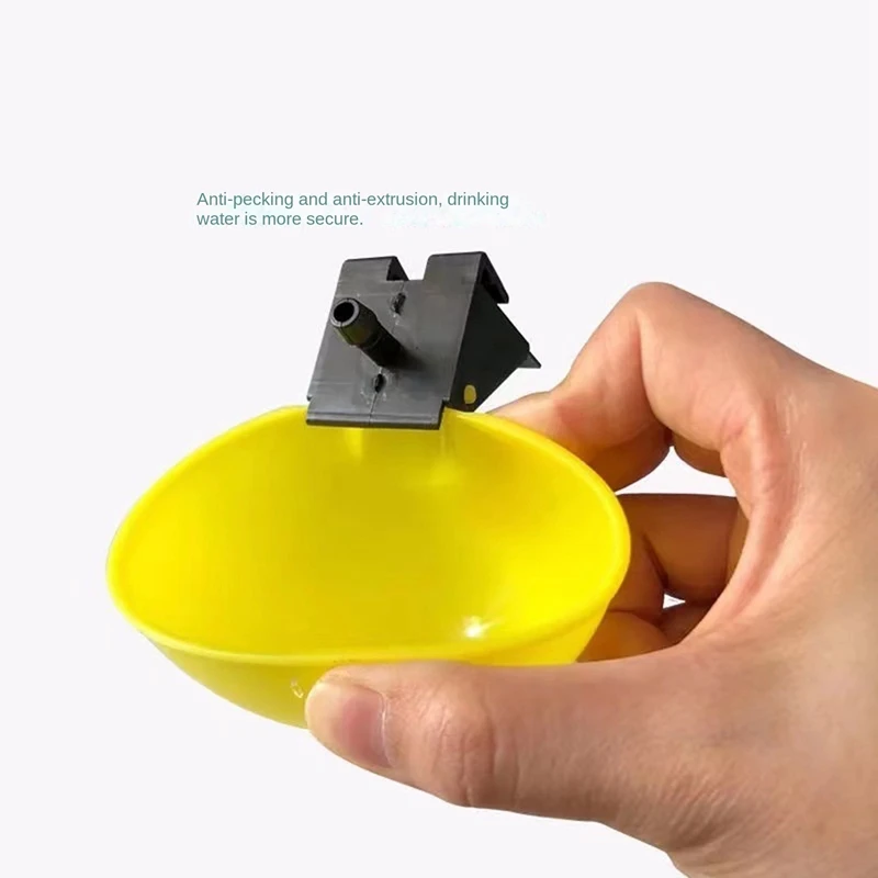 

20Pcs Chicken Drinking Bowls Quail Waterer Automatic Chicken Drinker Cup For Bird Pigeon Poultry Water Drinking Fountain