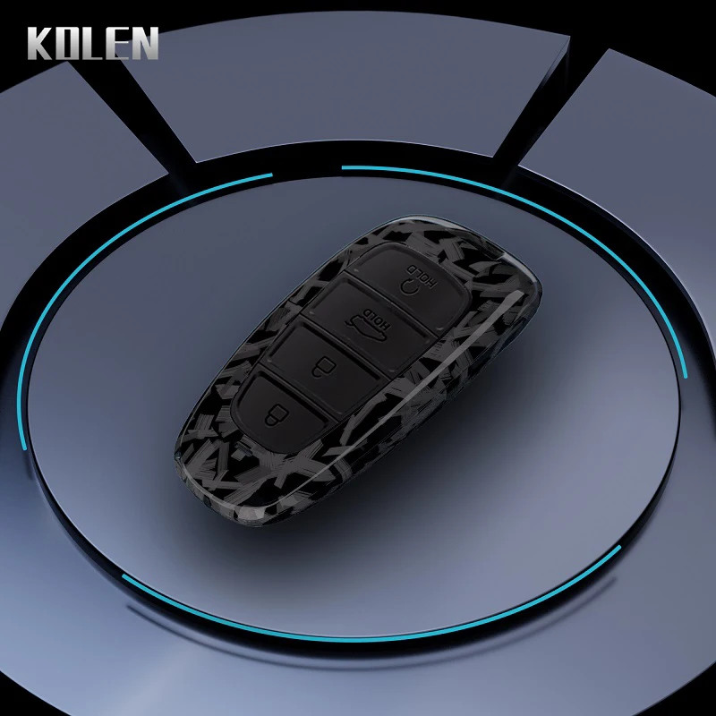 

Чехол для автомобильного ключа из АБС-пластика из углеродного волокна для Hyundai Sonata Sel Ev 6 8 IONIQ 5 NEXO Tucson Sonata 2020 Grandeur 2020 Sonata Limited