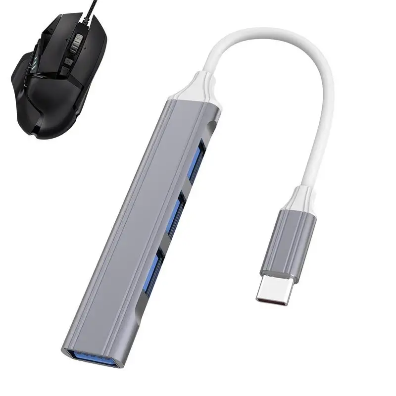 

USB-разветвитель для ноутбука, мульти-USB 3.0 порт, 4-портовый USB-удлинитель для ноутбука, флэш-накопитель, принтер, клавиатура, мышь, быстрая передача данных