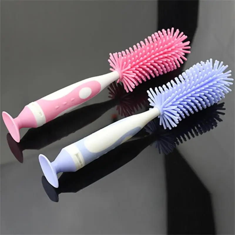 

Щетка для сосков без мертвых концов, много использований, чистые прямые щетки для чистки 360 градусов, силиконовая Детская Подвеска для хранения