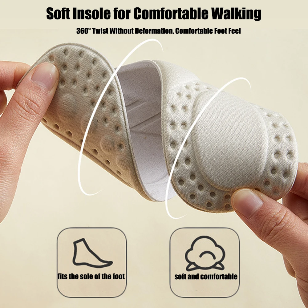 Breathable Running Insoles for Shoes Women Men Sneakers Deodorant Shoe Sole Orthopedic Flat Foot Arch Support Massage Insoles