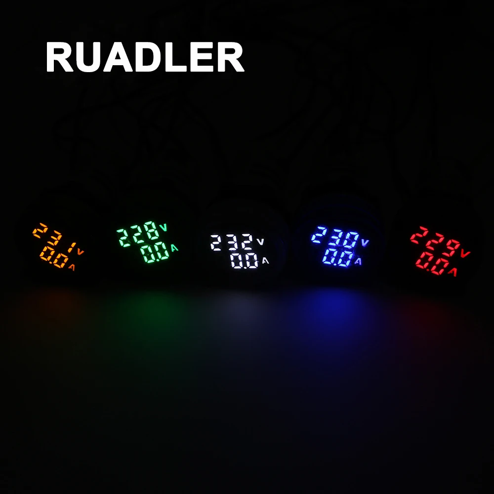 Мини-цифровой вольтметр-амперметр 22 мм переменного тока 50-500 В 0-100 А тестер