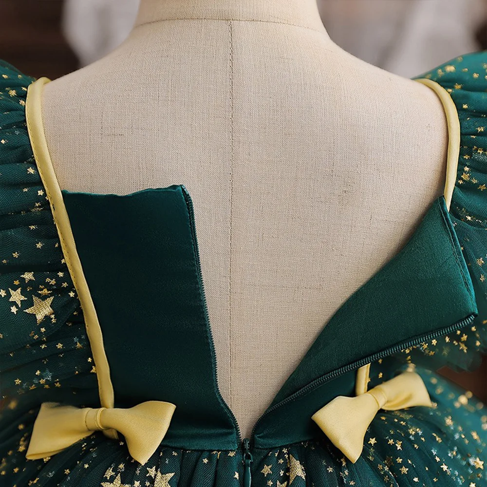 Bambi Girl Party Princess Dress Kids Evening Christmas Clothes New Year Birthday Outfits Sequin