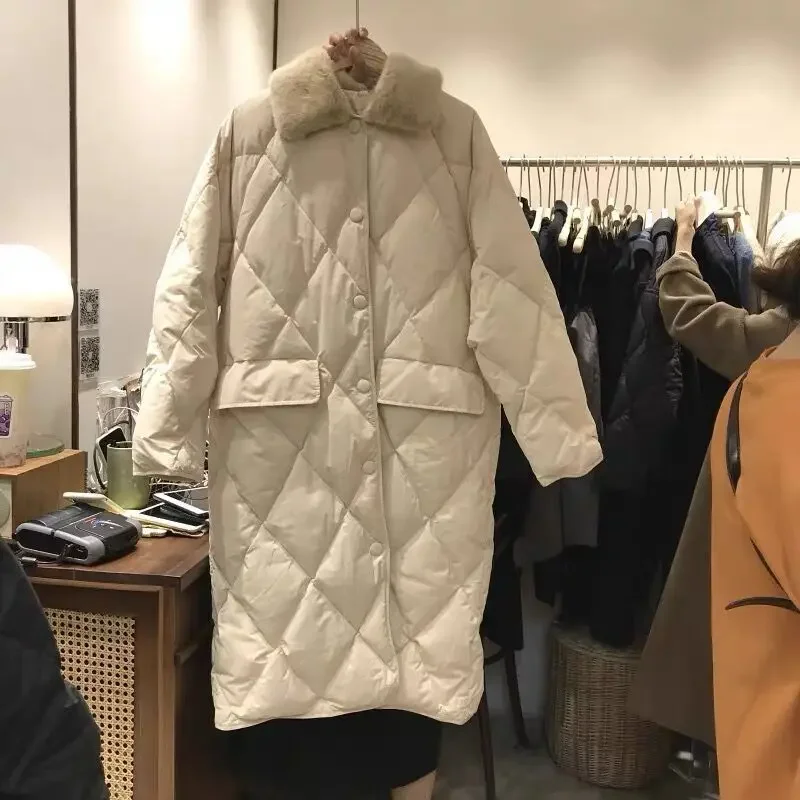 Женское пальто средней длины с хлопковой подкладкой Argyle модная студенческая