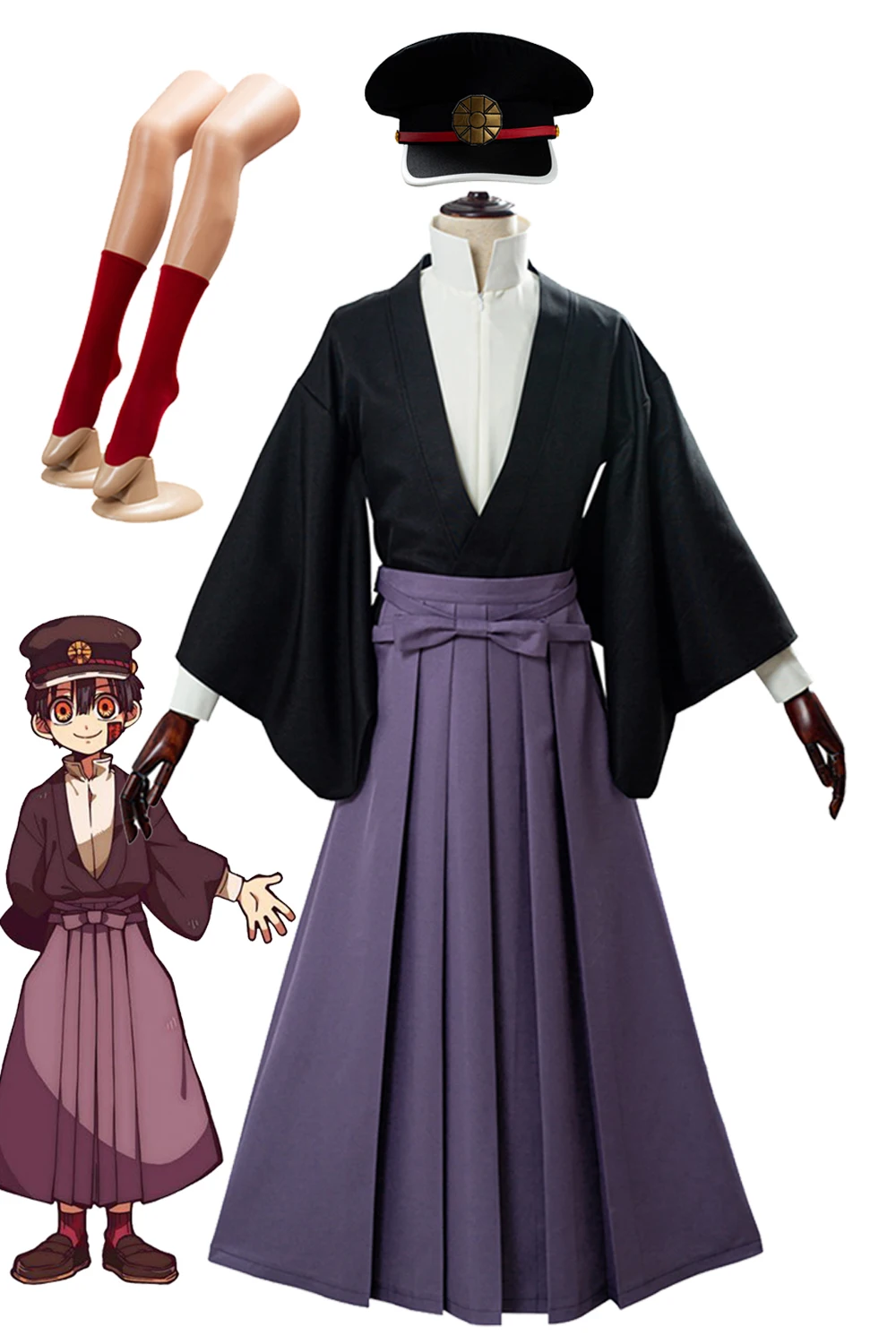 

Аниме Маскировка унитаза Tsukasa Yugi Косплей шляпа Фэнтези мужской костюм наряды взрослые мужские ролевые игры на Хэллоуин мужской костюм