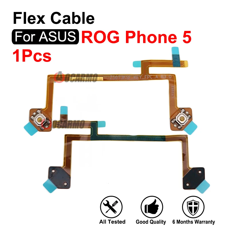 

1Pcs Shoulder Key AirTriggers Induction Motion Sensor Flex Cable Repair For ASUS ROG Phone 5 ROG5 ZS673KS Replacement Parts