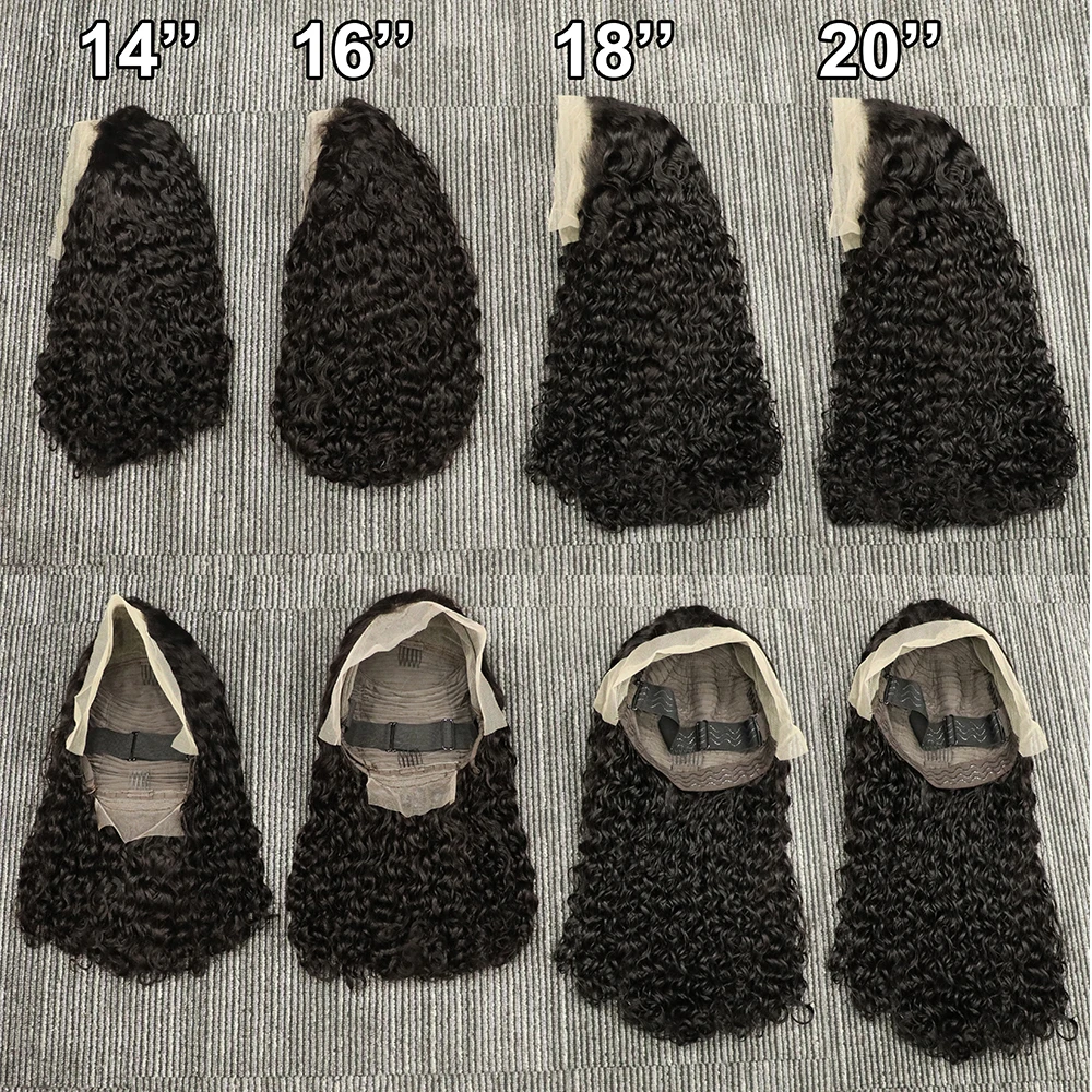 300% 12A Двойные нарисованные кудри с волнистыми кудрявыми человеческими волосами