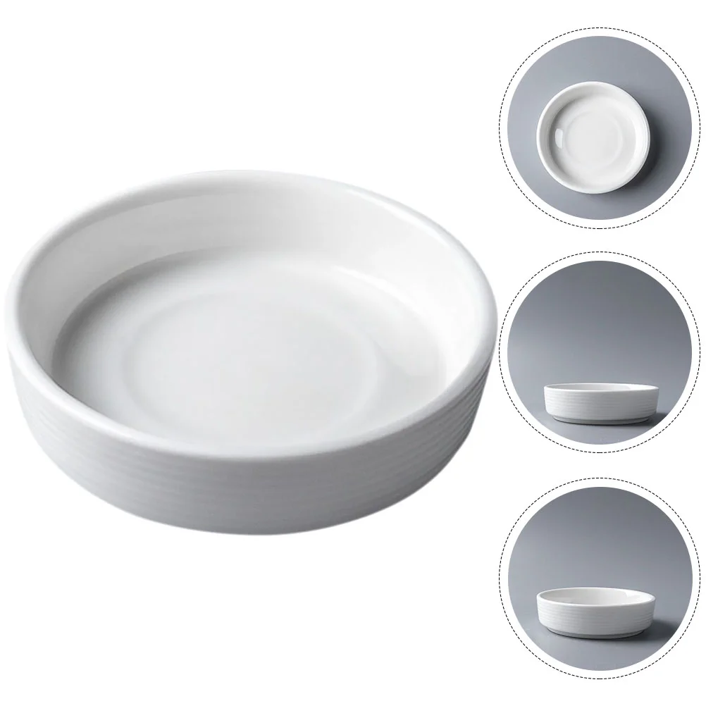 

4 Pcs Ceramic Butter Dish Decorative Tray Condiment Bowls Household Dipping Sauce Cups Ceramics Dipping Bowls Soy Sauce Bowls