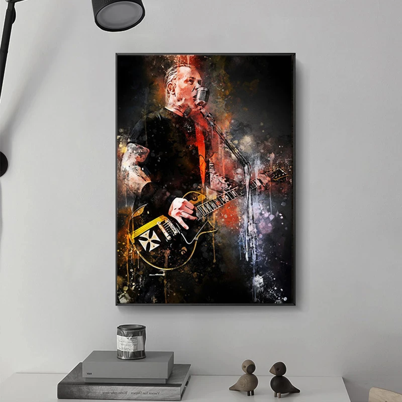

Rock and Rap Star Collection Oil Painting Canvas Painting HD Print Poster Living Room Bedroom Decoration Painting