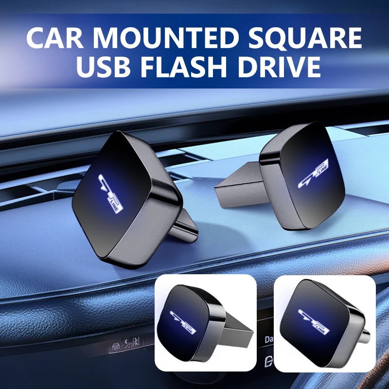 Фото Портативный USB-накопитель для приборной панели автомобиля, 32 ГБ/64 ГБ, квадратный, для KIA Rio K5 K2 Sportage Ceed Sorento Picanto Stinger №1