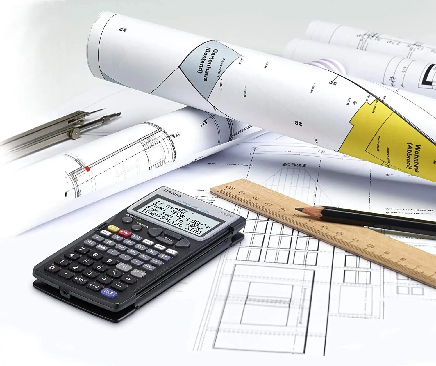 Оригинальный программируемый научный Калькулятор CASIO Fx-5800P 664 функций для