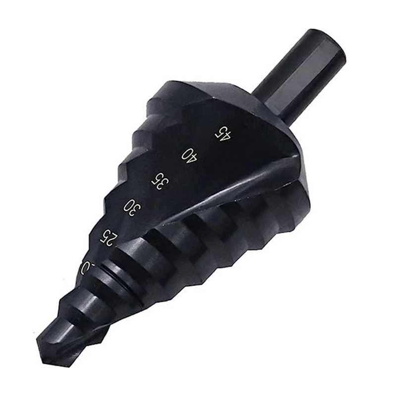 

Spiral Groove Drill Electric Drill Hole Opener, Metal Tool, Metal Cone 10-45Mm Step Drill