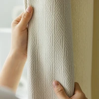 2022 new jane european curtains for living dining room bedroom jacquard snowy cotton dark pattern french cream wind curtains