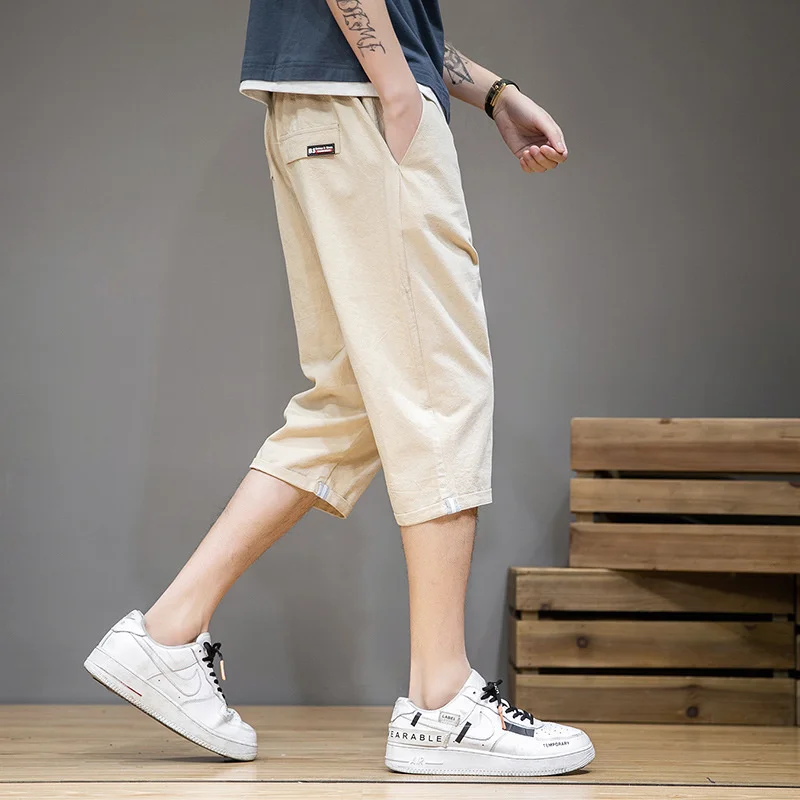 

Shorts Korean Version Summer Thin Fashion Trend Cropped Straight Tube Loose Men's Versatile Sports Casual half Pants streetwear