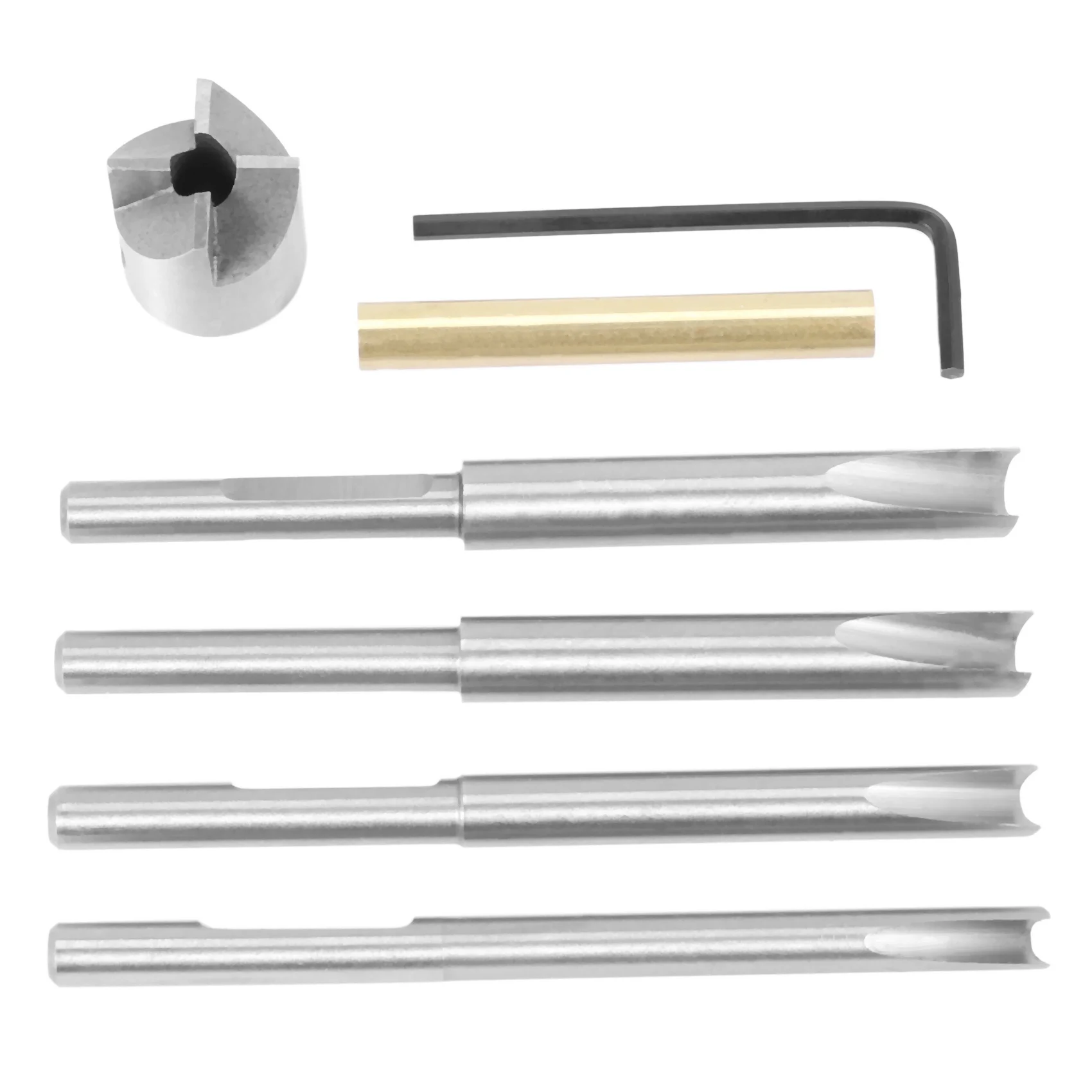 

Pen Barrel Trimming System with 3/4 Inch Cutting Head 7mm 8mm 3/8 Inch 10mm Pilot Shafts Pen Barrel Mill Trimmer Set