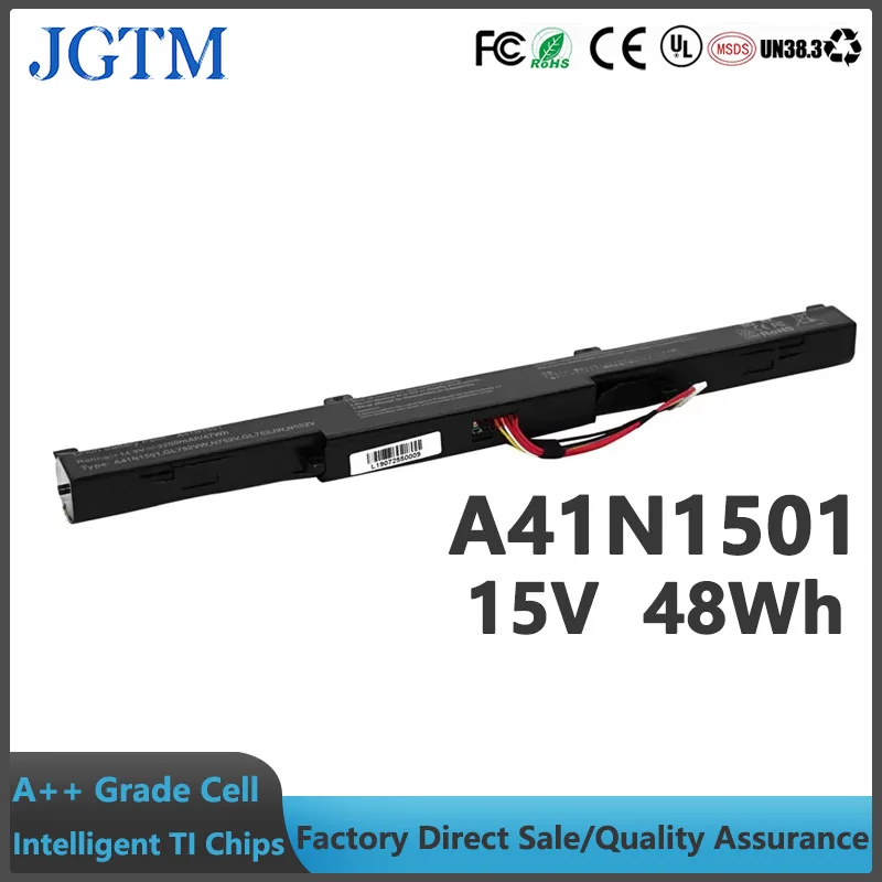 A41N1501 15 В 48 Втч Совершенно новый сменный аккумулятор для ноутбука Asus VivoBook Pro N552 N552V