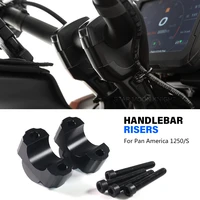 motorcycle handlebar riser clamp for pan america 1250 s ra1250 pa 1250s pa1250 2021 accessories handle bar drag rise adapter
