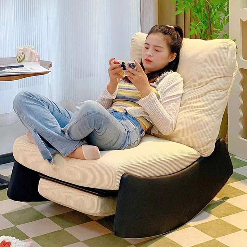 

Recliner Rocking Chairs Wood Bedroom Adults Nordic Sofa Chairs Modern Designer Articulos Para El Hogar Furniture Living Room