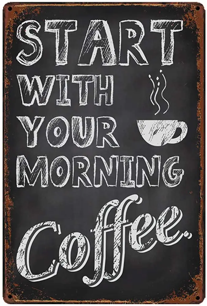 

Дизайн настенные металлические знаки | Начните с Вашей морской тематики | Толстая жестяная печать, постер, настенное украшение для кафе/кухни/кофейного угла