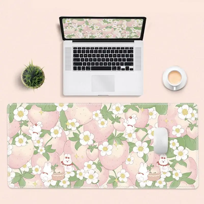 

LargeMouse Pad Flowers Desk Keyboard Mats Rubber Non-Slip Table Pad Protector For Office And Home Desktop decoration