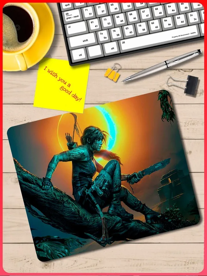 Коврик для мыши с принтом игры Shadow of the Tomb Raider (ps3 ps4 ps5 xbox pc switch) - 1028 |
