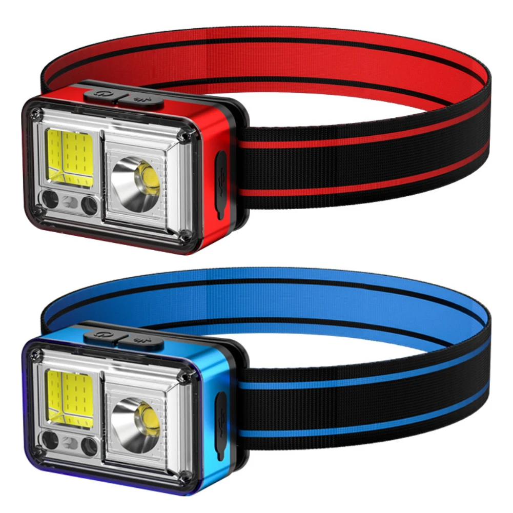 

Outdoor LED Headlamps Multi-function COB Light Strong Headlamp Long-Shot Induction mini Night Running XPG Headlights Headlamp