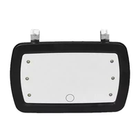 creative car visor mirror makeup mirror with led lights for car suv rear view mirror sun shading cosmetic mirror r2lc