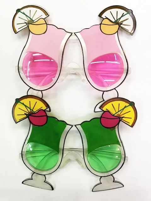 

Cocktail Party Sunglasses 2 Color 2 Pcs Ergonomic Design Practical Products