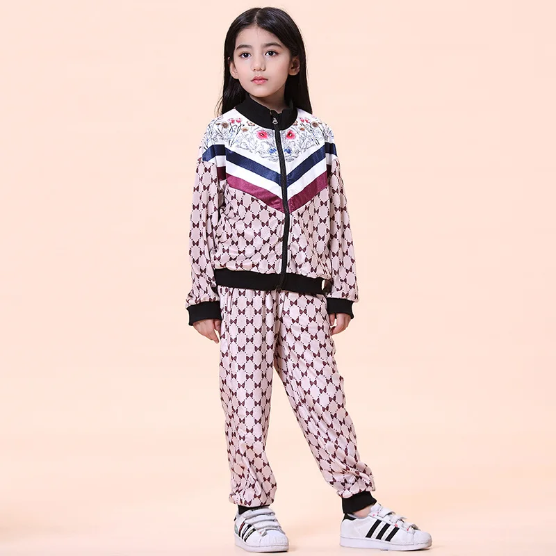 Спортивный костюм ZOETOP для девочек-подростков куртка на молнии с контрастным