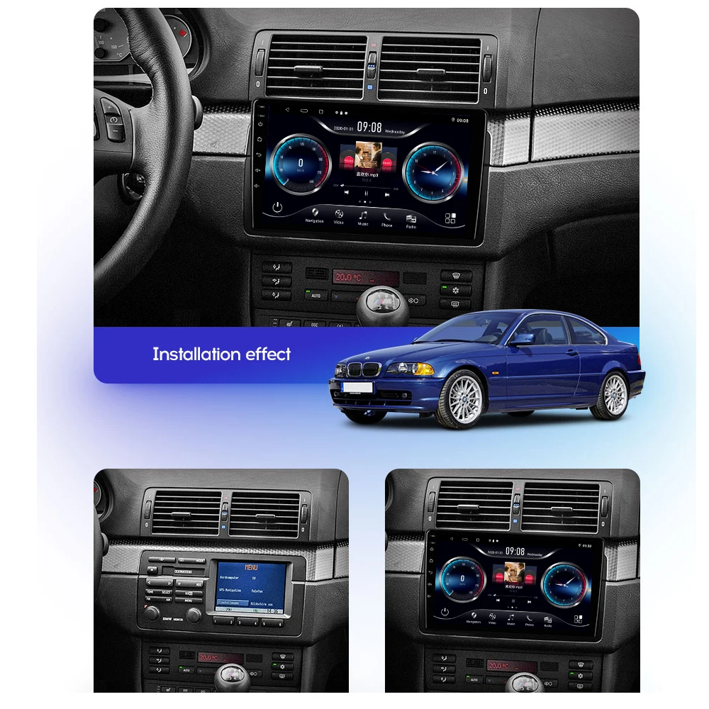 Автомагнитола JMANCE для BMW 3-Series 3 серии E46 1998-2006 мультимедийный видеоплеер навигация