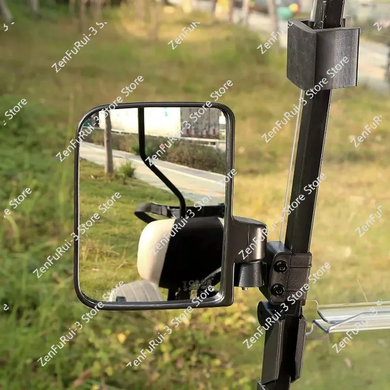 Фото Пара (2 шт.) боковых зеркал заднего вида для гольф-каров Yamaha Club Car EZGO, без сверления №4