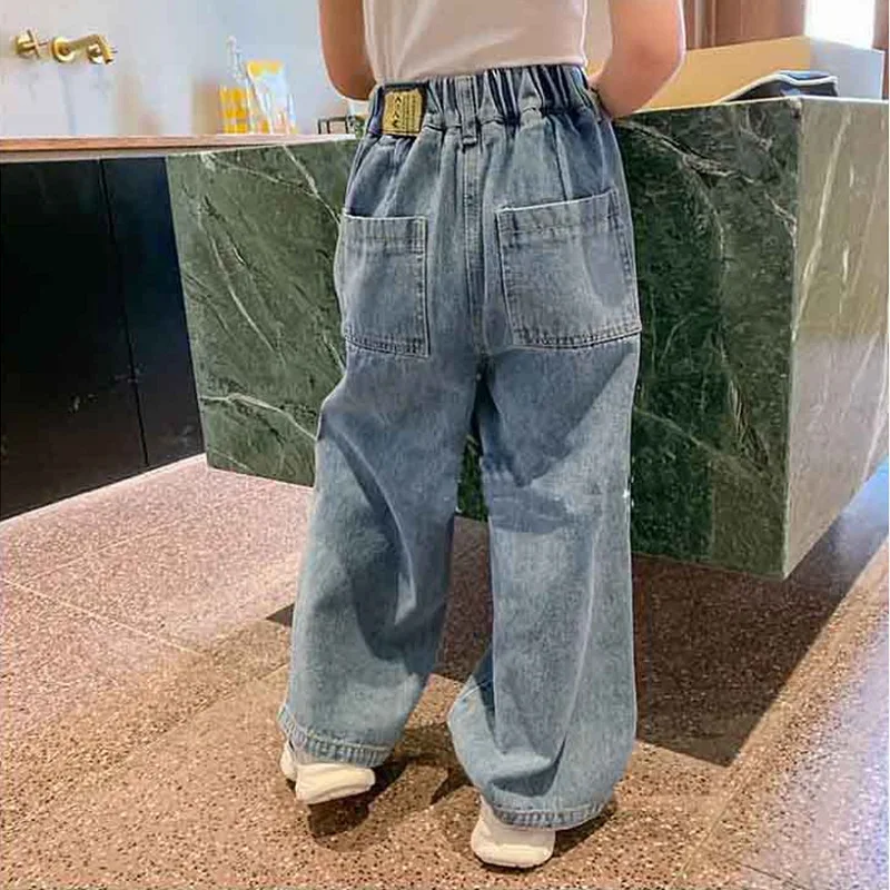

Children Ripped Hole Jeans Pants Girls Trousers Personality Jeans Trousers New Style Kids Broken Denim Trousers Baby Girl 3-10T