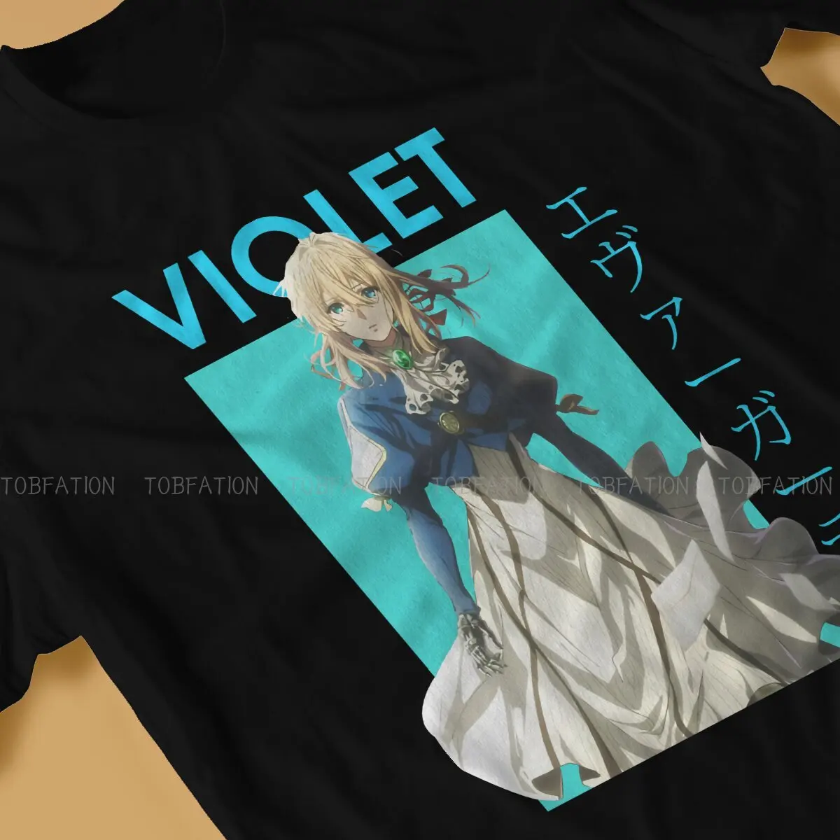 Футболка мужская с рисунком аниме фиолетового эверсада Гилберта |