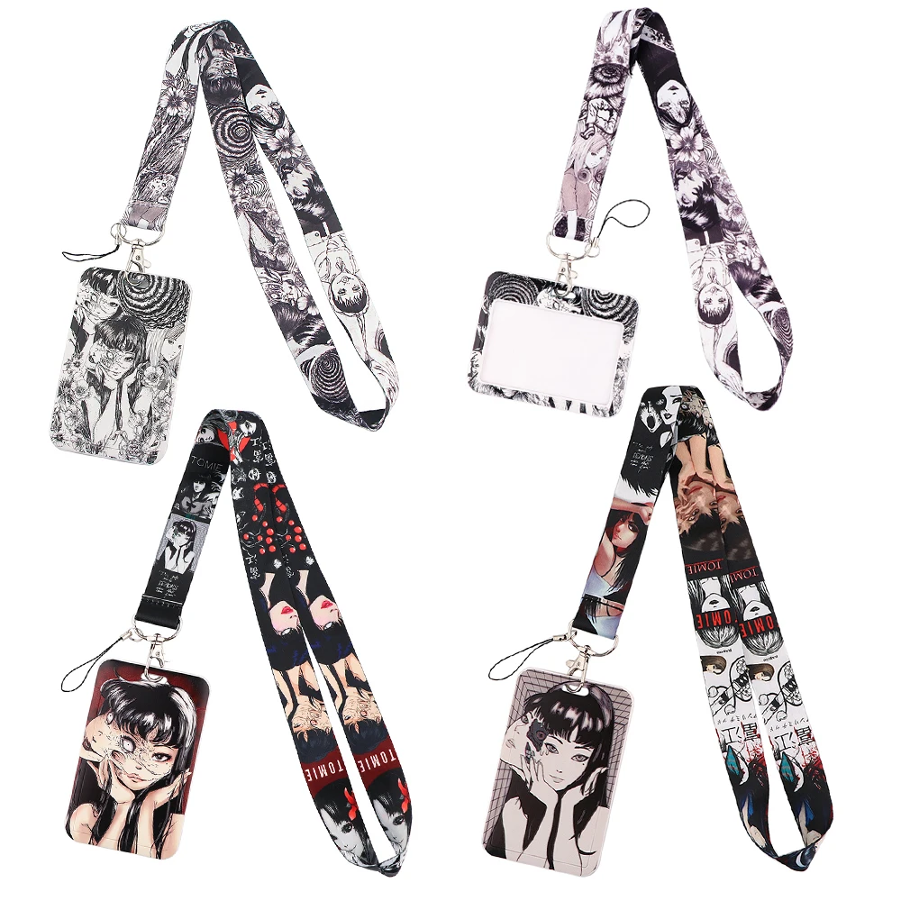 

FD0222 Horror Anime Lanyards Phone Straps for Keys USB Pendants ID Card Badge Holder Student Card Cover Business Card Keychain