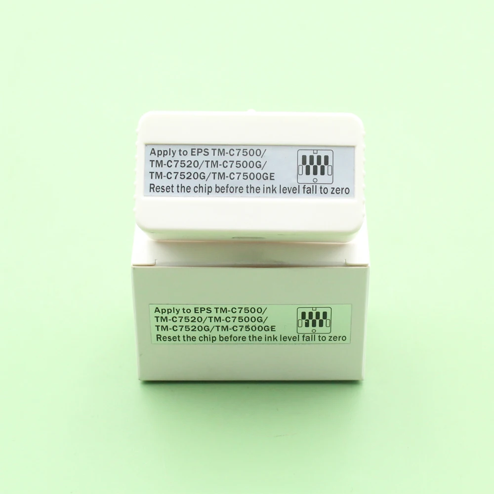 Только в Европе TM C7500 Сброс чипа для картриджа Epson TM-C7510 7500 7520 SJIC26P SJIC30P чернил