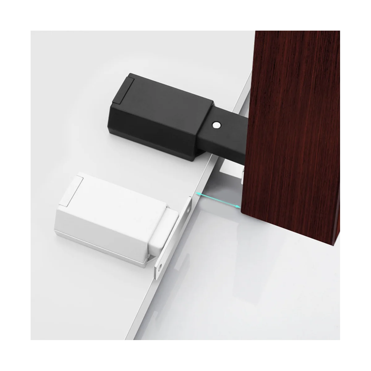 Сверхмощная защелкивающаяся фурнитура для шкафа 8 магнитных элементов и замок