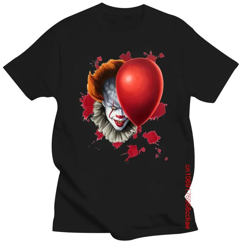 

Pennywise-Camiseta de payaso de Horror auténtico para hombre, ropa de moda única, camisetas de tendencia