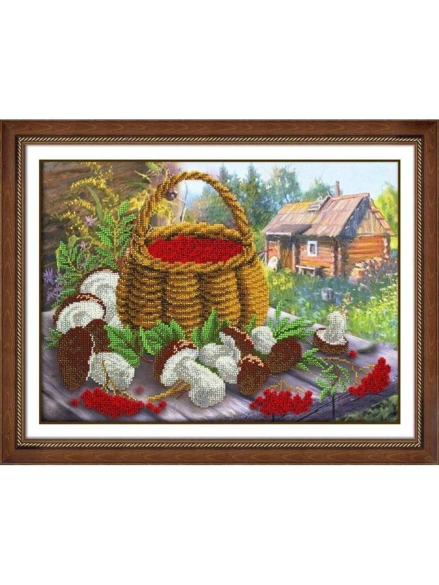 Kits for embroidery beads &quotGossamer&quot gifts autumn б-1261 beadwork icon set | Дом и сад