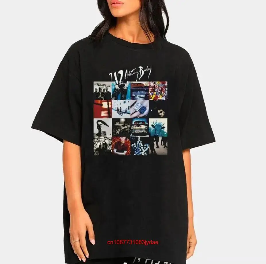 Хлопковая футболка Vtg U2 Achtung Baby Zoo Tv Tour 92 с длинным или коротким рукавом