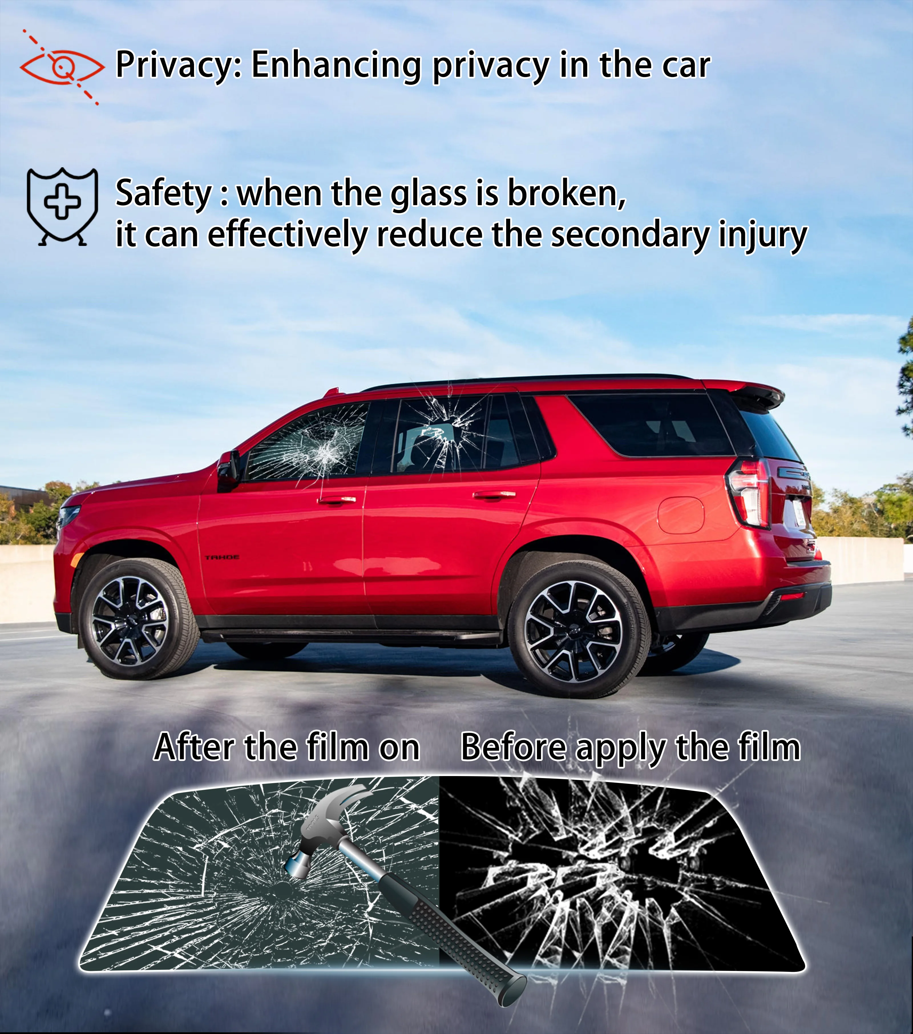 Фото Автомобильная тонировочная пленка для Volkswagen Passat Wagon 2000-2011, предварительно вырезанная, для окон, защита от солнца и УФ-излучения, двухслойная, теплоизоляционная, защитная пленка для конфиденциальности №4