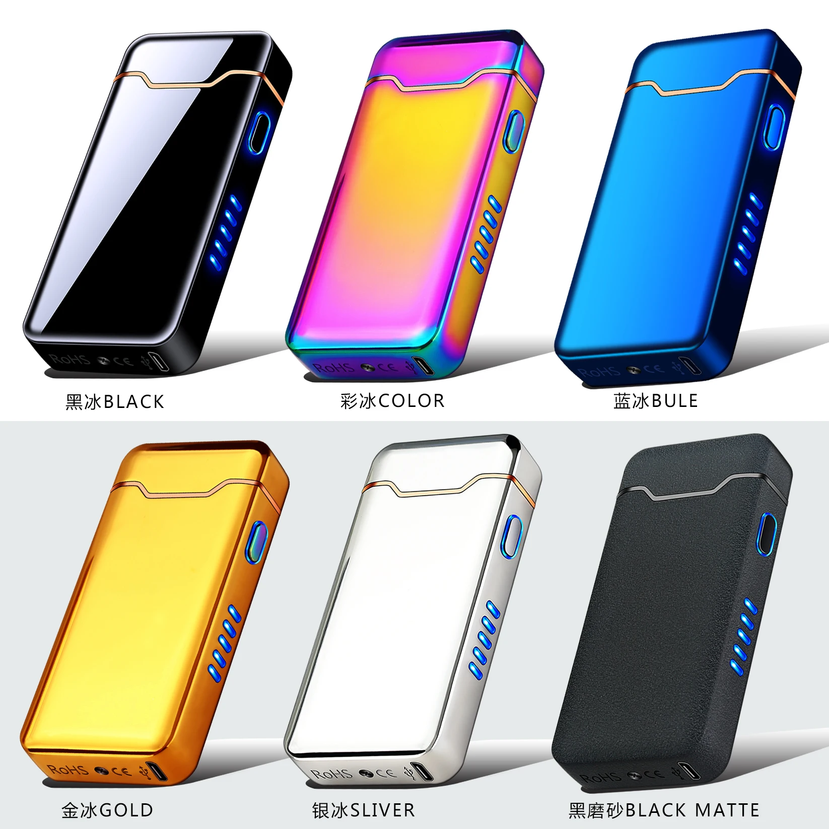 

Double Arc Flame Lighter USB Rechargeable big flame Lighter cigarette JL818