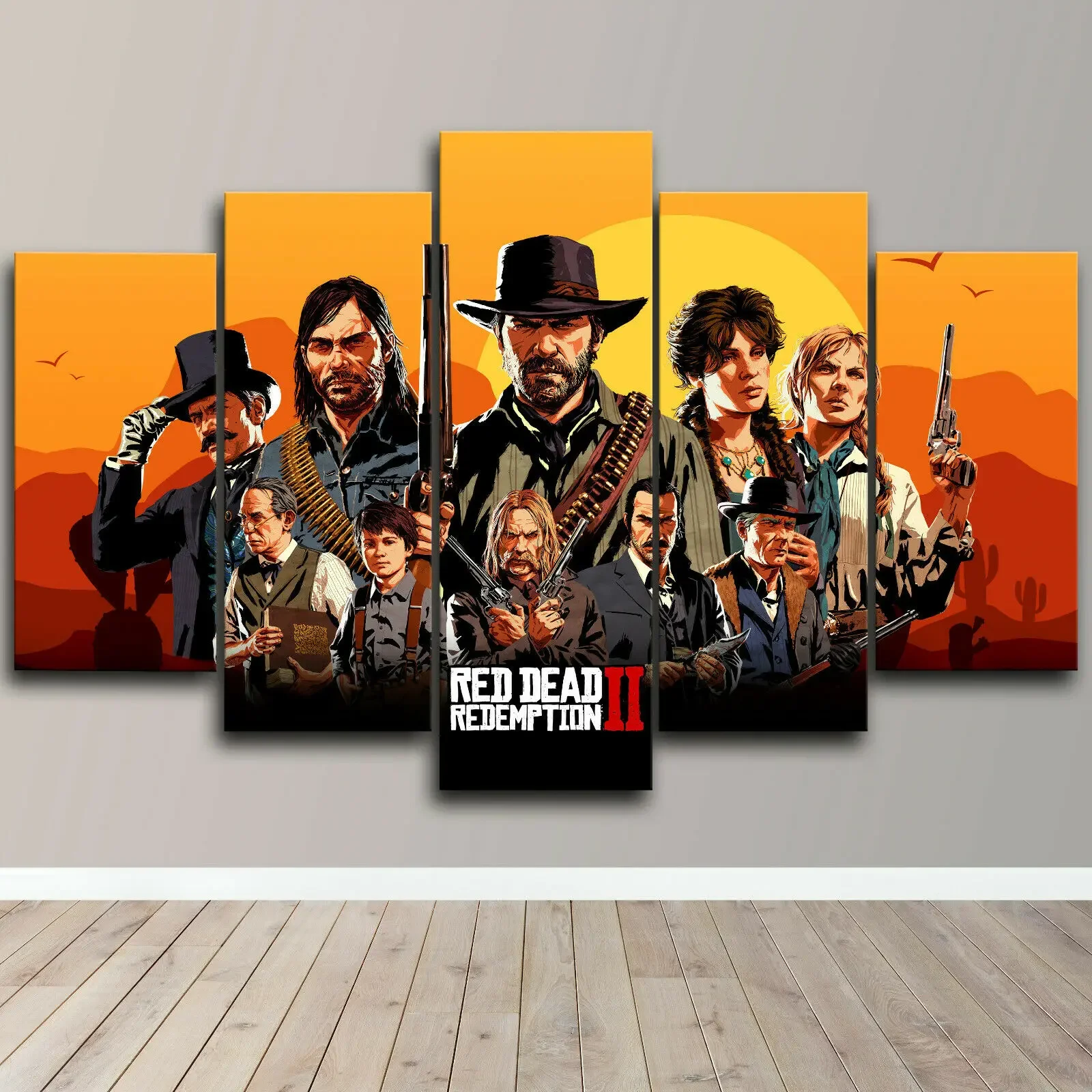 

Холсты Red Dead Redemption 2, набор из 5 штук