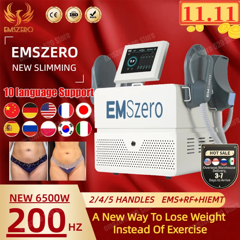 

14Tesla DLS-EMSLIM Neo RF Nova Hi-emt Muscle Enhancement HIEMT Electromagnetic Stimulation Slimming EMSzero Slimming 6500W