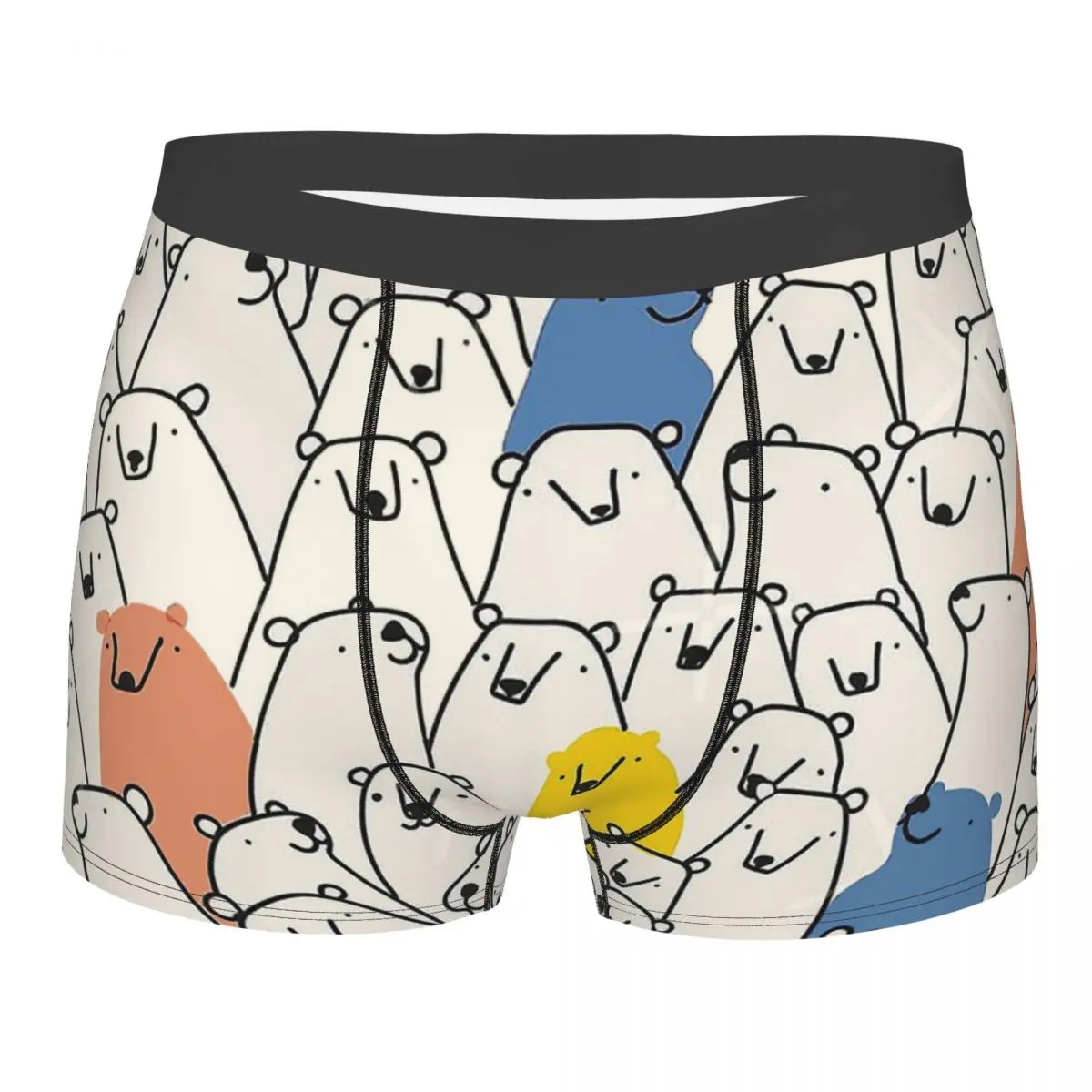

Трусы-боксеры Мужские дышащие с принтом медведей